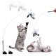 thumbnail image 1 of Varita para gato Timcorr juguete de alambre Pluma falsa juguete de ingenio para gatos con ventosa, 1 of 8