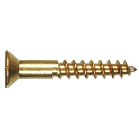 

385772 12 x 1.25 in. Brass Wood Screws