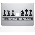 thumbnail image 1 of The Decal Guru Chess Weapons MacBook Decal Vinyl Sticker - 15" MacBook Pro (2016 & Newer) - Black (1277-MAC-15X-BLA), 1 of 1