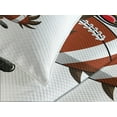 thumbnail image 4 of Ambesonne Turkey Quilted Bedspread Set 3 Pcs, Sport Themed Cartoon, King Size, Multicolor, 4 of 5