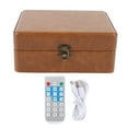 thumbnail image 2 of Box  Portable CD Player with Speakers Retro Home Suitcase CD Music Player with Remote Control Supports USB Memory Card, 2 of 7