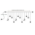 thumbnail image 3 of Halloween Decorations Clearance Sale  LED Star Moon String Light  11.5FT LED Window Curtain Lights  Home Decorative Light, 3 of 4
