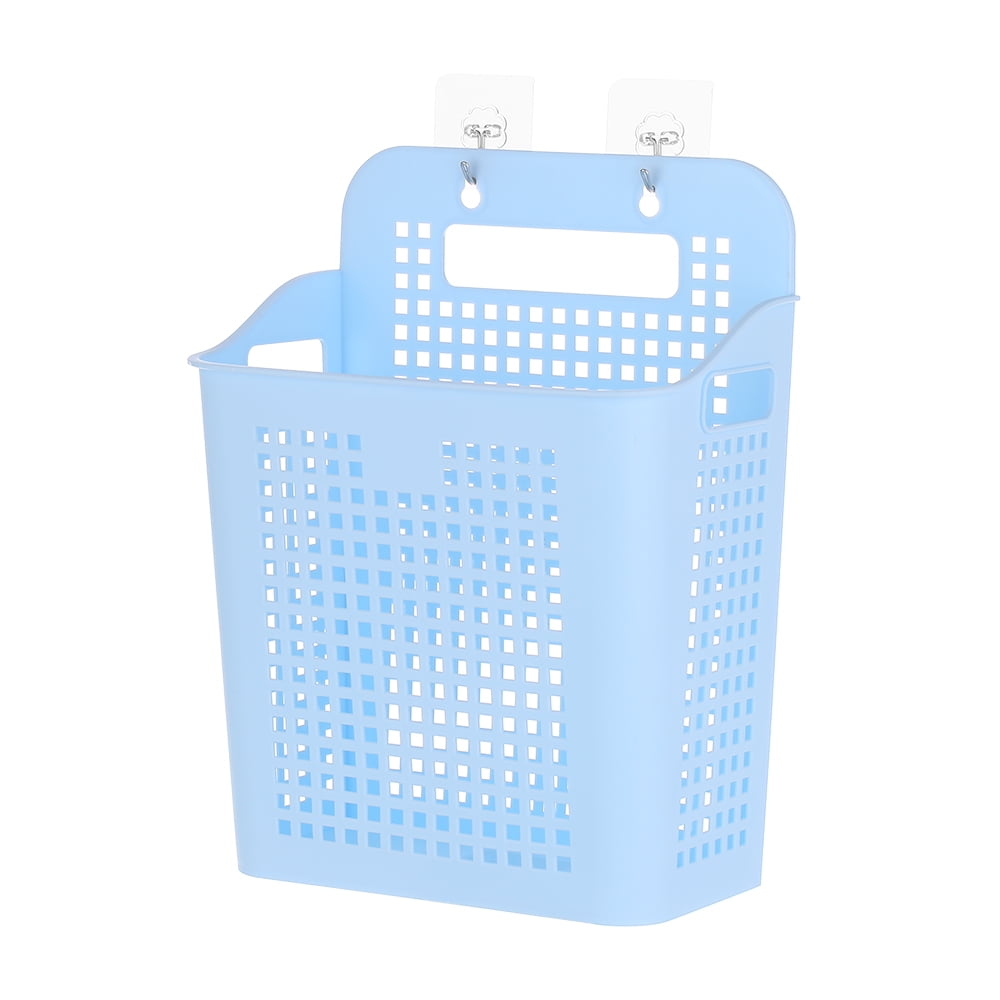 Laundry Basket with Adhesive Hooks and Portable Handle Storage Baskets