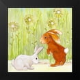 thumbnail image 2 of Diannart 15x15 Black Modern Framed Museum Art Print Titled - The Bunnies I, 2 of 5