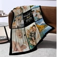 thumbnail image 3 of Personalized Mothers Day Birthday Gifts for Mom, Customized Mother's Day Unique Gifts from Daughter Son Kids Husband, Custom Mothers Day Blanket with Photos Text, Gifts for Mom Grandma Wife Blankets, 3 of 5