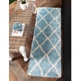 thumbnail image 2 of Unique Loom Opulence Trellis Shag Geometric Area Rug or Runner, 2 of 7
