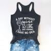 Débardeurs pour Femmes Athletic Works Débardeurs de Boisson pour Femmes Adultes Filles Été Plage Graphique Amusant Débardeurs Racerback Vestes avec Slogans Blouse
