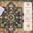 thumbnail image 4 of Vaukki 2'x6' Washable Runner Rug Non Slip Bohemian Rugs for Hallway Kitchen Entryway Laundry Room, Brown, 4 of 8