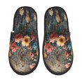 thumbnail image 1 of Fotbe Floral Dreamcatcher Elegance Pantuflas Peludas para Mujer con Estampado, Zapatillas de Peluche, Zapatos de Invierno para Casa, Uso Interior y Exterior-Large, 1 of 8