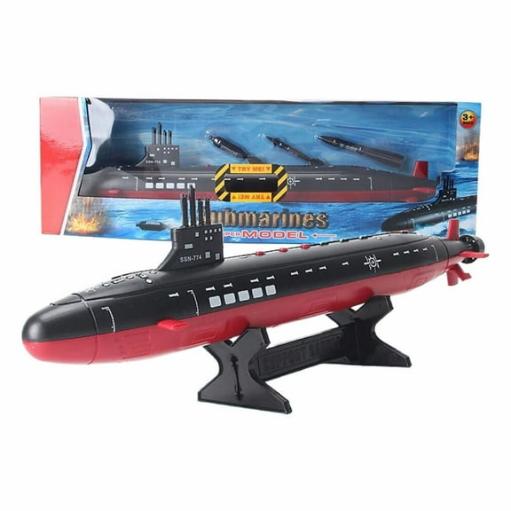 XUYAN 17.51" Model with Light Sound Kids Toy Hailang Sound Navy Model Toy Boat War Static Model Toy Fish Missile Model, Ideal Gift Army Toys Set for Kids Boys Girls