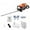 Orange, variant on Grandest Birch Gas-powered Trimmer 26cc 2-Stroke,24 Inch Hedge Trimmer,Double Side Blade Low Voice Gas Bush Cutter ﻿