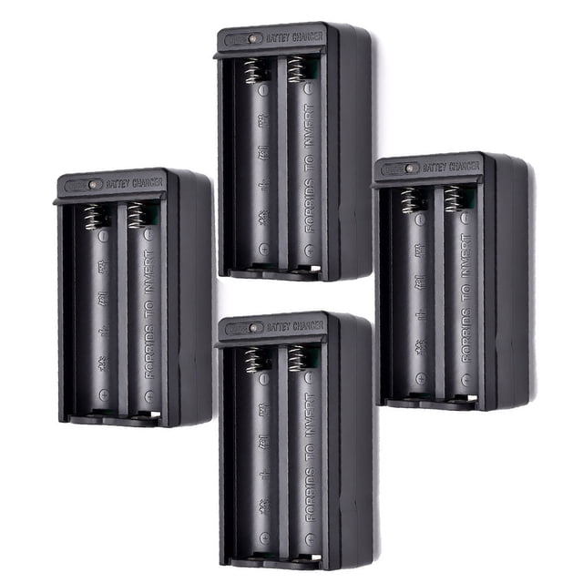 Wall Charger for 18650 Lithium Batteries Auto Protection, High-Temperature Resistance for Recharging Electronic Batteries