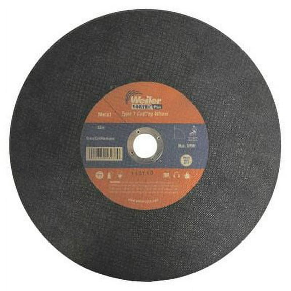 Weiler 804-56240 14 in. X .09 in. Type 1 Cut-Off Wheel, A46T, 1 in. A.H.