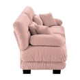 thumbnail image 7 of KYLE & KAY 94"Loveseat Sofa, Chenille 2 Seater Cloud Couch with 4 Soft Pillows, Upholstered Deep Seat Sofa Couch for Living Room, Apartment, Office, Pink, 7 of 7