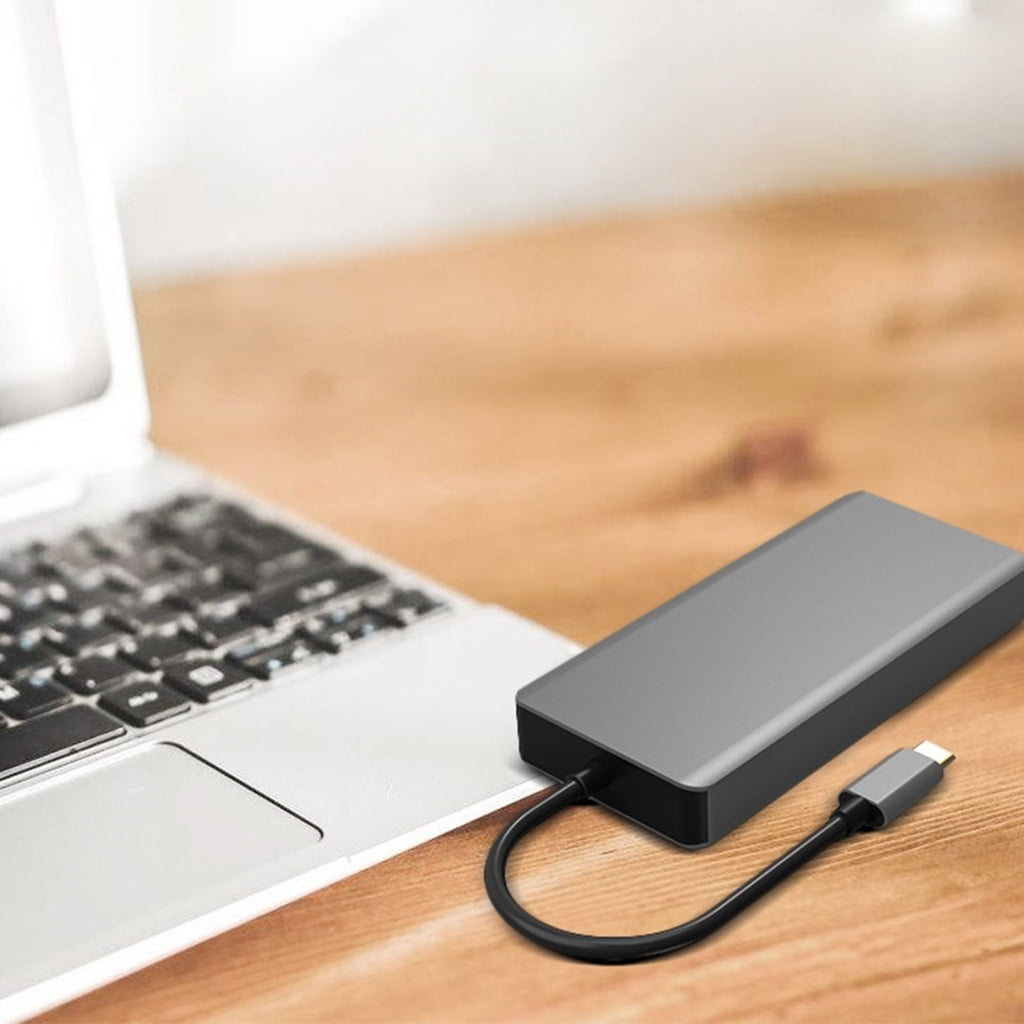 Zeiwohndc USB C HUBs Type C to Video VGA Adapter USB Expansion for Office Connectivity