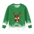 thumbnail image 5 of Gubotare Cute Girl Christmas Pajamas Girls Pajamas Toddler 2 Pieces Kids Sleepwear Clothes Long sleeve Sets Size 6-7 (Green,6-7 Years), 5 of 5