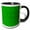 Black/White, variant on 3drose, Dark Green Geometrical Seamless Dot Pattern Background Design, 11oz Mug