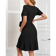 thumbnail image 4 of Vestido de maternidad V FOR CITY Bodycon A Line Black Tejido Grande, 4 of 7