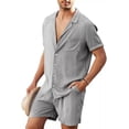thumbnail image 1 of Conjunto De Camisa Para Hombre Casual Vacaciones Playa Moda, 1 of 7