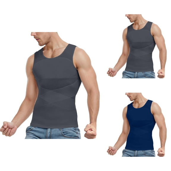 Body Shaper Tank Tops Men Lightweight Breathable Tummy Control Compression Sleeveless Undershirt Workout Tanks