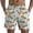 a-White216, variant on Mens Summer Pineapple Print Swim Shorts With Elastic Waist Drawstring Side Pockets Quick Dry Shorts For Summer Beach Vacation Casual Wear Black XXL