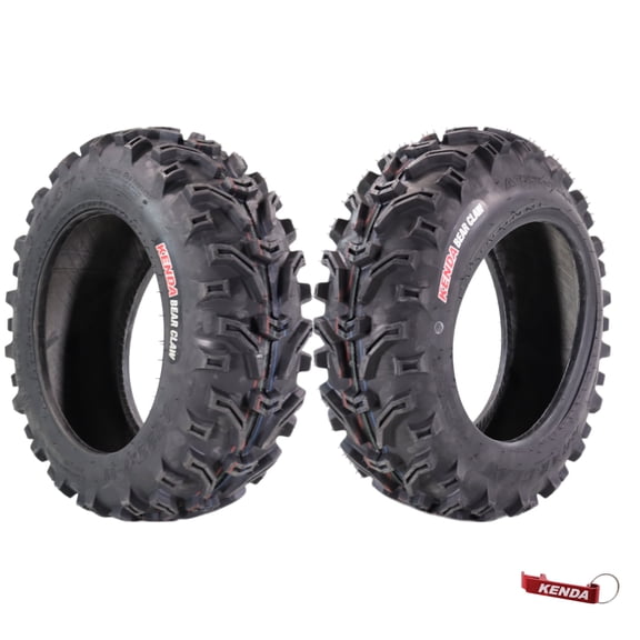 Kenda Bearclaw K299 - 22x7-11 Front Tires for All Terrain (ATV), UTV, and Side by Side (SxS) Vehicles - 6-Ply - Bear Claw 22x7x11 with Kenda Keychain (2-Pack)