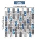 thumbnail image 1 of Vivid Tiles Blue Peel and Stick Tiles 3D Brick Effect Waterproof Kitchen Backsplash Decor Self Adhes, 1 of 5