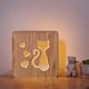 thumbnail image 1 of Lámpara de gato de madera, novedad, luz nocturna, lámpara de ilusión 3d para niños, lámpara de decoración para niños, alimentación USB, decoración de dormitorio, 1 of 5