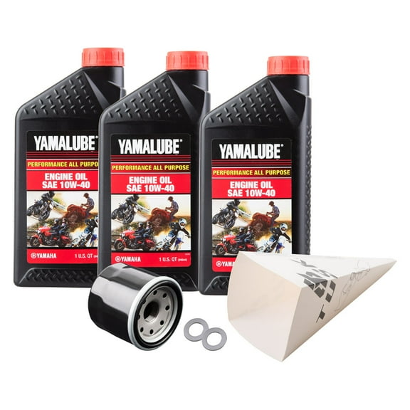 Tusk 4-Stroke Oil Change Kit for Yamalube All Purpose 10W-40 For Yamaha KODIAK 450 4X4 EPS 2018-2022
