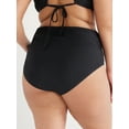 thumbnail image 2 of Time and Tru Women's and Women's Plus Ruched Bikini Bottom, Sizes S-3X, 2 of 6