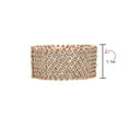thumbnail image 3 of Bling Jewelry Womens Brides Wedding Fashion Rose Gold Crystal Stretch Bracelet, 3 of 5