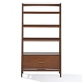 thumbnail image 7 of Crosley Furniture Landon Wood 4 Shelf Wide Etagere Bookcase in Mahogany, 7 of 7