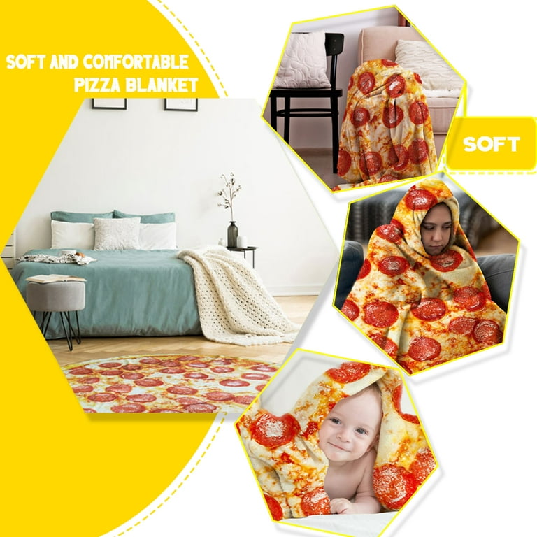  moonysweet Pizza Blanket for Adult and Kids Novelty