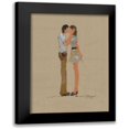 thumbnail image 1 of May 14x18 Black Modern Framed Museum Art Print Titled - Lovely Kiss 82485, 1 of 5