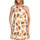 thumbnail image 1 of Fotbe Cute Ice Cream Vestido de Verano sin Mangas para Mujer – Vestido Midi Línea A, Estilo Camiseta Floral, Vestido Playero Casual y Fluido, 1 of 7