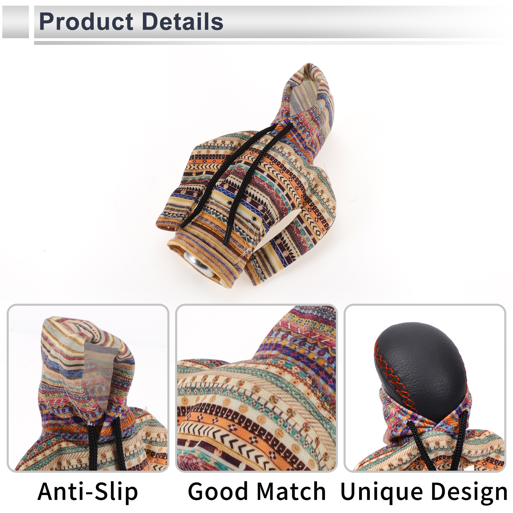 Unique Bargains Universal Gear Shift Knob Cover Manual Stick Shifting Handle Protector