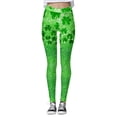 thumbnail image 4 of MKLEKYY Leggings deportivos para mujer Leggings para mujer Leggings de entrenamiento Pantalones de bloque de color con estampado de día de San Valentín Leggings suaves y elásticos, 4 of 4
