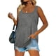 thumbnail image 1 of Camisa sin mangas para mujer, camiseta sin mangas para mujer con dobladillo curvo, cómoda y transpirable a la moda para verano, 1 of 6