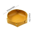 thumbnail image 3 of Mouliraty Leather Tray Organizer, 4.9 inches Faux Leather Storage Tray Foldable Multipurpose Organizer Box for Desk Vanity Entryway, Key Phone Coin Box Change Caddy Bedside Storage Box, Yellow, 3 of 6
