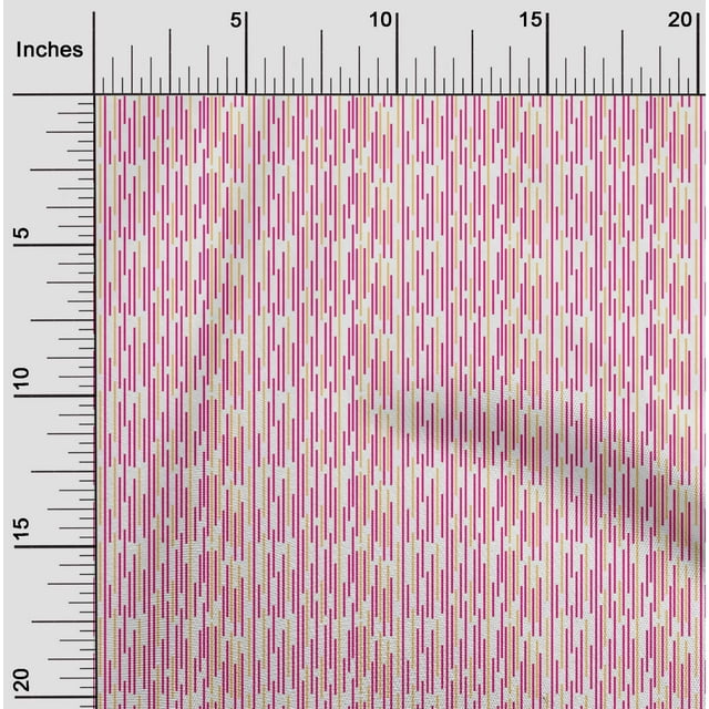 oneOone Tissu Jersey Viscose Imprimé Rayures Abstraites BTY 60 Pouces de Large