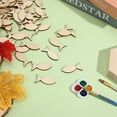 thumbnail image 5 of 50pcs Khaki Mini Fish Cutouts Unfinished Wood DIY Accessories for Craft Projects and Home Decor, 5 of 10