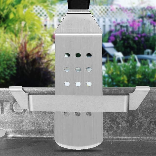 kurtrusly Barbecue Spatula Holder Stainless Steel Griddle Side Mount Rack Portable Camping Hiking Cooking Baking BBQ Bracket Cookware