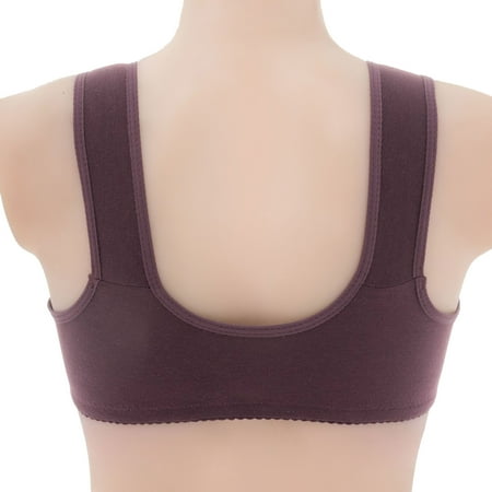 Aayomet WomenS Bras Women s Push Up Bra Racerback Front Closure Bras Lace Padded Underwire Plunge Floral Purple 100B