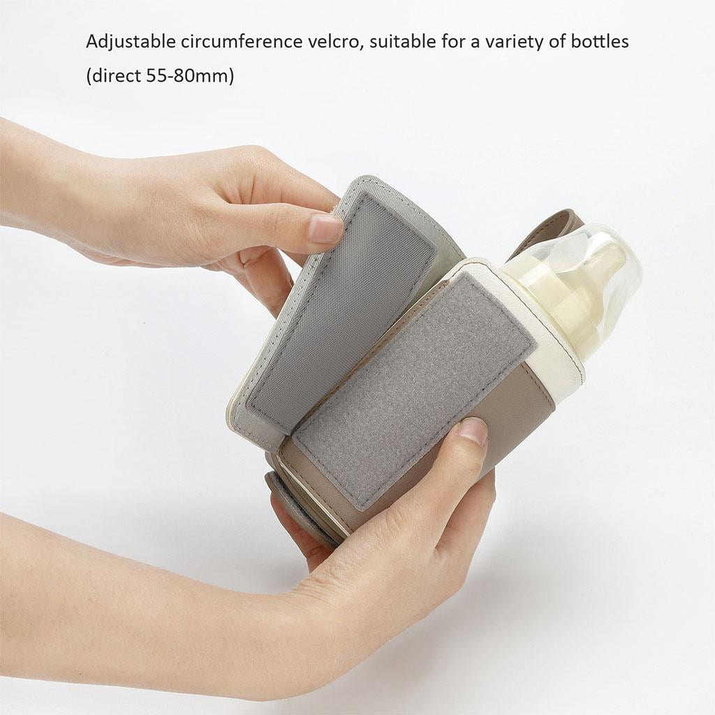 LeeQinersw Smart Baby Bottle Warmer 3 Temperature Thermostat Constant Heating USB Baby Bottle Cooler Milk Warmer for Walk Home Shopping Infant Newborn coffee