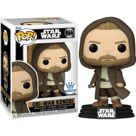 Funko Pop OBI-Wan Kenobi in Jedi Robe 544 Exclusive Box and Slip Protector Include