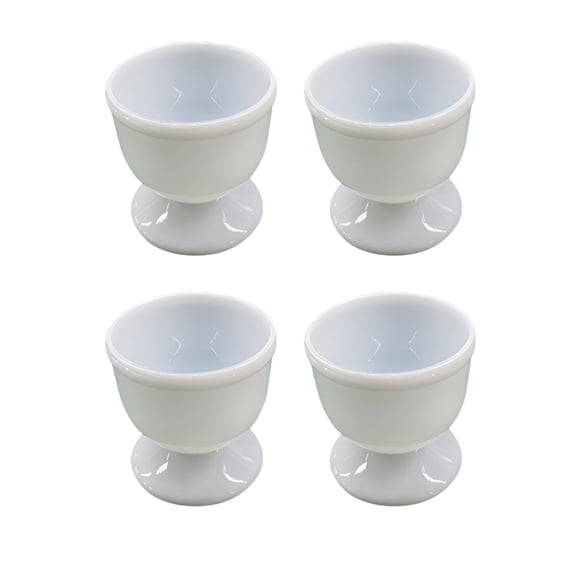 ACDANC 4/8Pc White Egg Cup Holder Hard Soft Boiled Eggs Holders Cups Kitchen Breakfast