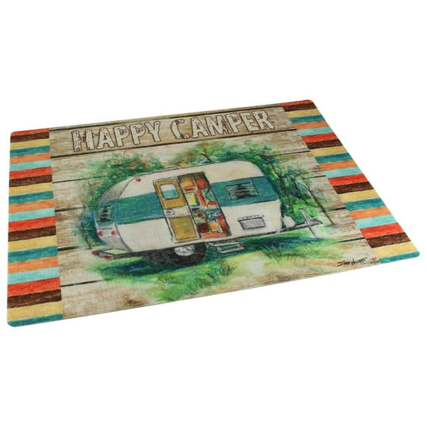 Drymate RVM1826HCR RV Floor Mat 18" x 26" Happy Camper
