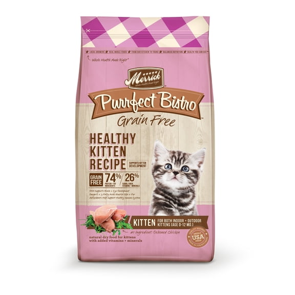Merrick Purrfect Grain-Free Healthy Kitten Dry Cat Food [Multiple Sizes]