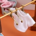 thumbnail image 2 of Mersess 24pcs Doll Clothes Storage Hangers Doll Clothes Mini Hangers Miniature Hangers, 2 of 11