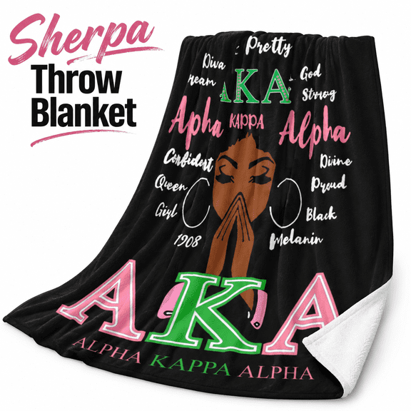 MORAVE 50"X40" Ultra Soft Warm Flannel Blanket, Sorority Paraphernalia Gifts for Women, Decoration for Living Room, Bedroom and Sofa